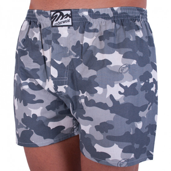 Boxershorts för herrar Styx art classic rubber grey camouflage (A656)