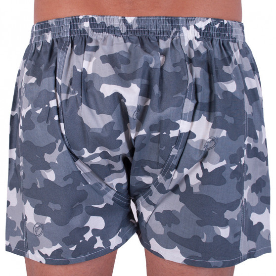 Boxershorts för herrar Styx art classic rubber grey camouflage (A656)