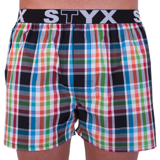 Boxershorts för herrar Styx sport elastisk flerfärgad (B719)