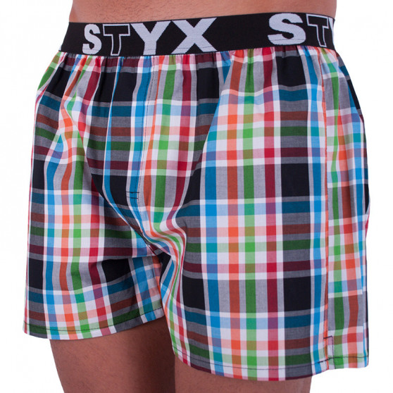 Boxershorts för herrar Styx sport elastisk flerfärgad (B719)