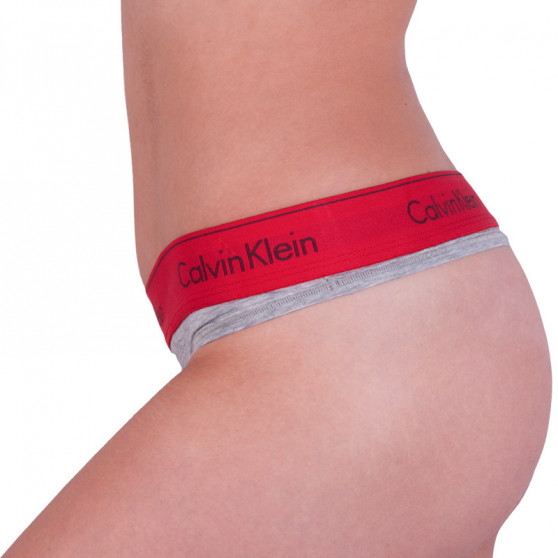 Stringtrosor för dam Calvin Klein grå (F3786E-ZP3)