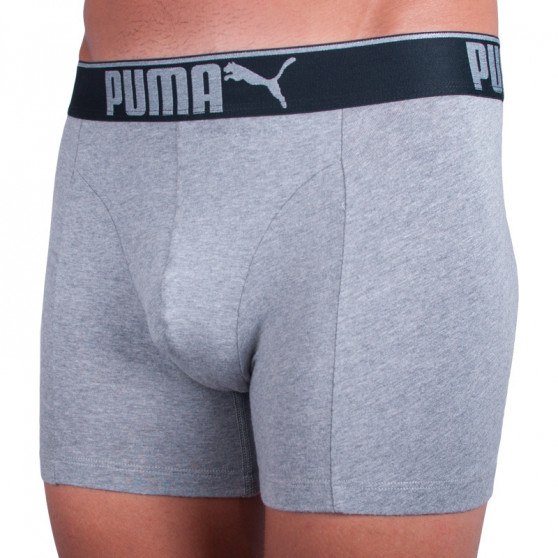 3PACK Boxershorts för herrar Puma grå (681030001 032)