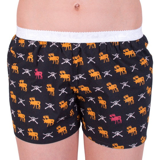 Damshorts Represent svart (R8W-BOX-0703)