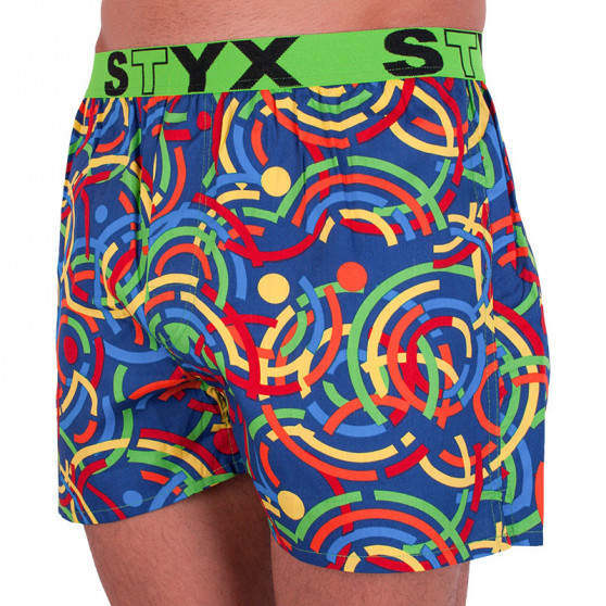 Boxershorts för herrar Styx art sports gummi färgade (B659)