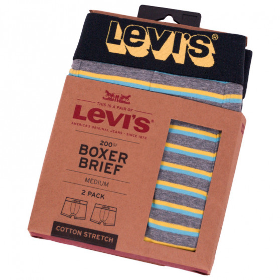 2PACK Boxershorts för herrar Levis multicolour (995004001 758)