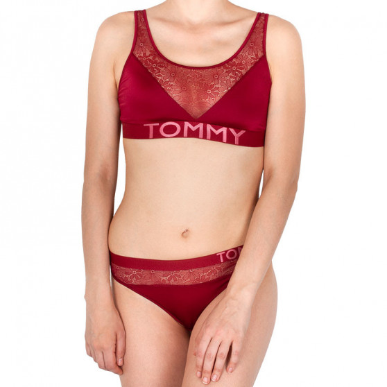 Stringtrosor för damer Tommy Hilfiger röd (UW0UW01394 647)