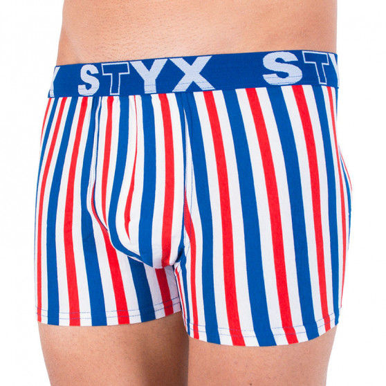 Boxershorts för män Styx lång sport elastisk flerfärgad (U863)