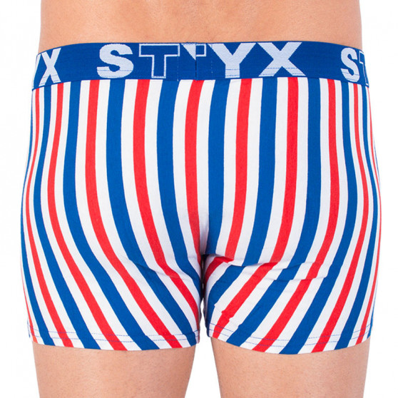 Boxershorts för män Styx lång sport elastisk flerfärgad (U863)