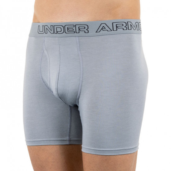 3PACK Boxershorts för herrar Under Armour grå (1277279 039)