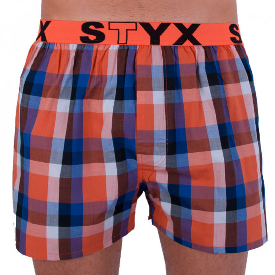 3PACK Boxershorts för herrar Styx sport elastisk flerfärgad (B7100406)