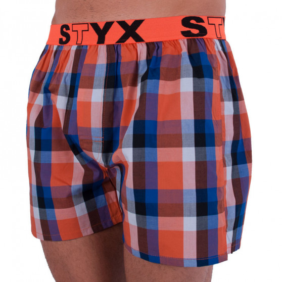 3PACK Boxershorts för herrar Styx sport elastisk flerfärgad (B7100406)