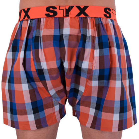 3PACK Boxershorts för herrar Styx sport elastisk flerfärgad (B7100406)