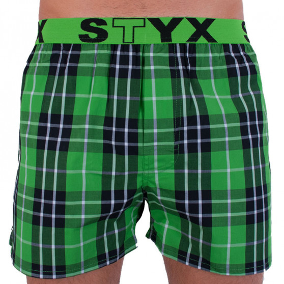 3PACK Boxershorts för herrar Styx sport elastisk flerfärgad (B7100406)