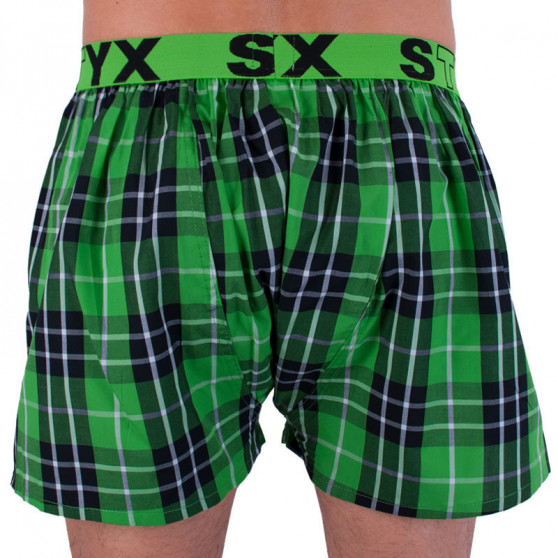 3PACK Boxershorts för herrar Styx sport elastisk flerfärgad (B7100406)