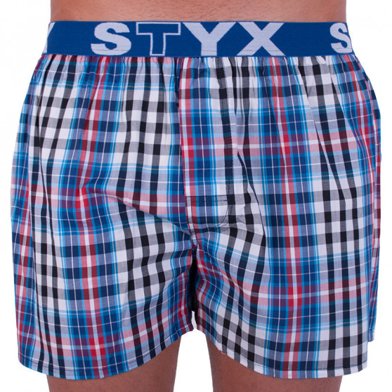 3PACK Boxershorts för herrar Styx sport elastisk flerfärgad (B7100406)