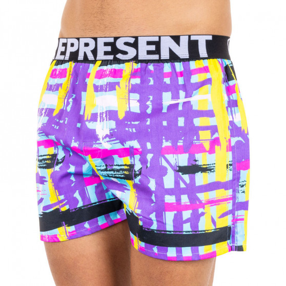 Boxershorts för herrar Represent exclusive Mike modern konst lila