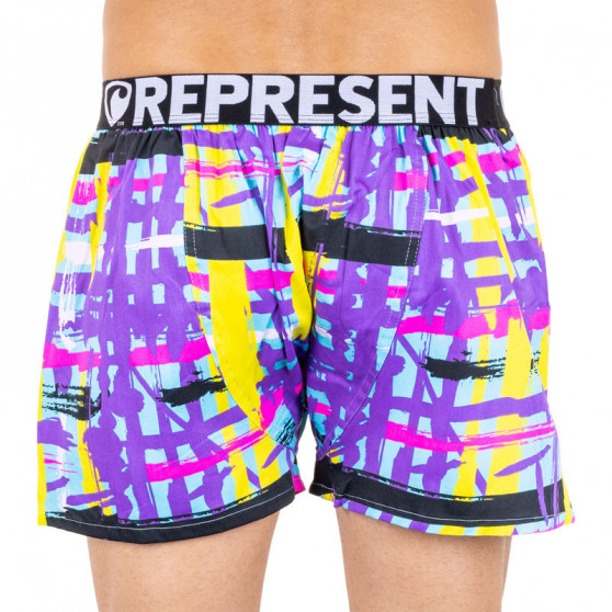 Boxershorts för herrar Represent exclusive Mike modern konst lila