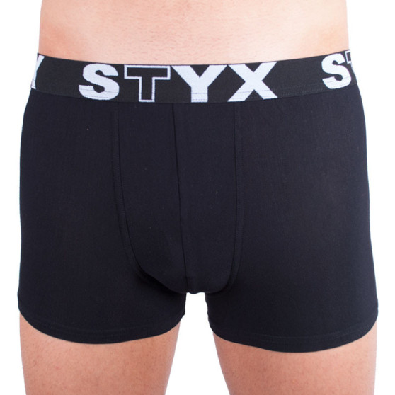 Boxershorts för män Styx sport elastisk oversized svart (R960)