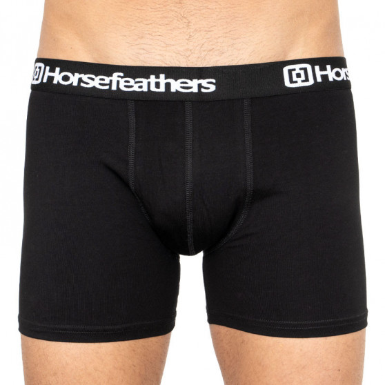 3PACK Boxershorts för herrar Horsefeathers svart (AM067A)