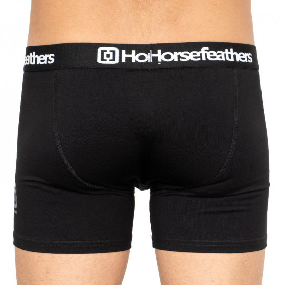 3PACK Boxershorts för herrar Horsefeathers svart (AM067A)