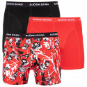 3PACK Boxershorts för herrar Bjorn Borg multicolour (1941-1118-40131)