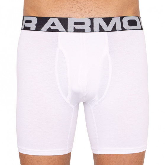 3PACK Boxershorts för herrar Under Armour vit (1327426 100)