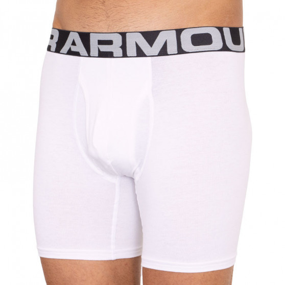 3PACK Boxershorts för herrar Under Armour vit (1327426 100)