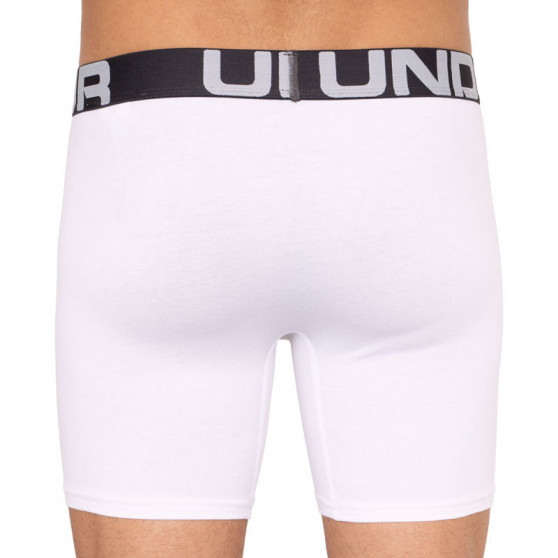 3PACK Boxershorts för herrar Under Armour vit (1327426 100)