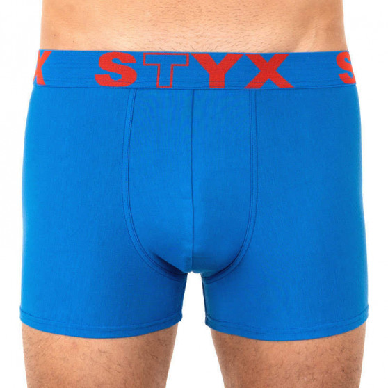 3PACK Boxershorts för herrar Styx sport elastisk blå (G9676869)