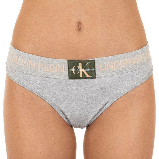 Stringtrosor för dam Calvin Klein grå (QF4920E-GCD)