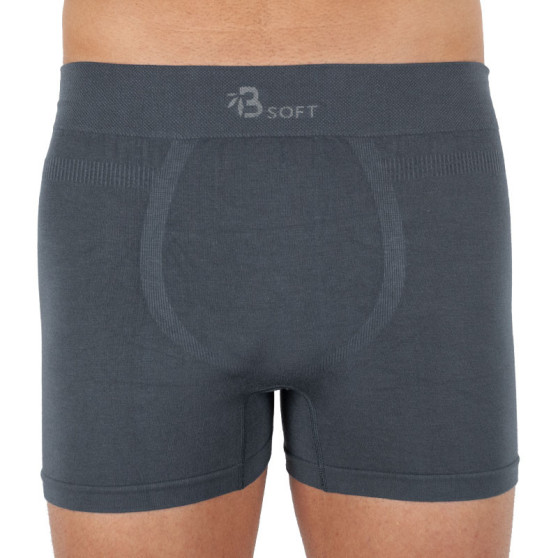 Boxershorts för män Gino bambu sömlös grå (54006)