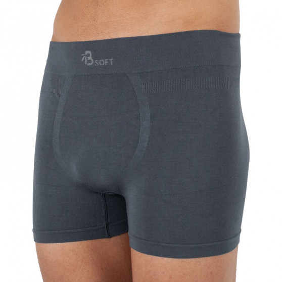 Boxershorts för män Gino bambu sömlös grå (54006)