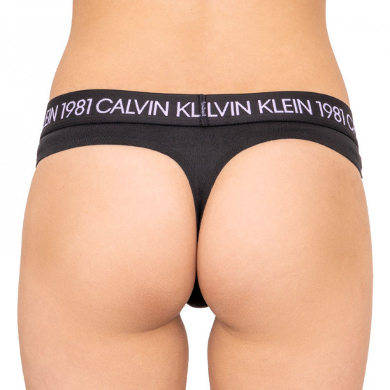 Stringtrosor för dam Calvin Klein svart (QF5448E-001)