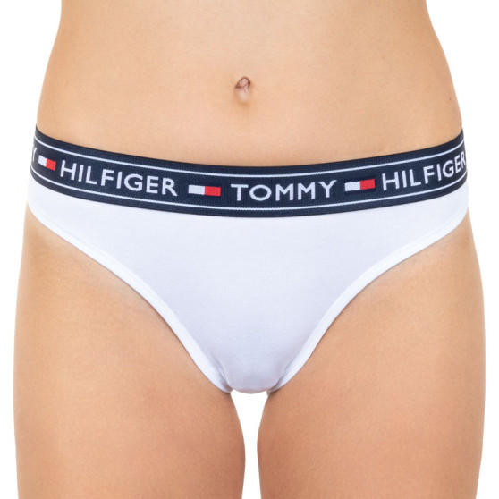 Brasilianska trosor för kvinnor Tommy Hilfiger vit (UW0UW00723 100)