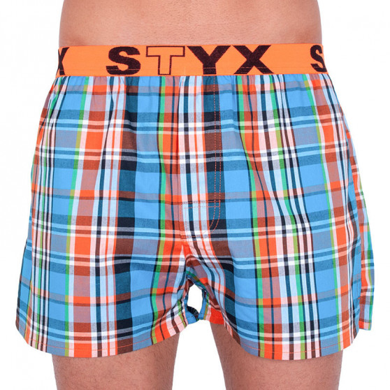 3PACK Boxershorts för herrar Styx sport elastisk flerfärgad (B7343536)