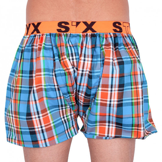 3PACK Boxershorts för herrar Styx sport elastisk flerfärgad (B7343536)