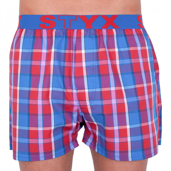 3PACK Boxershorts för herrar Styx sport elastisk flerfärgad (B7343536)