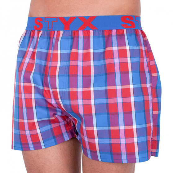 3PACK Boxershorts för herrar Styx sport elastisk flerfärgad (B7343536)