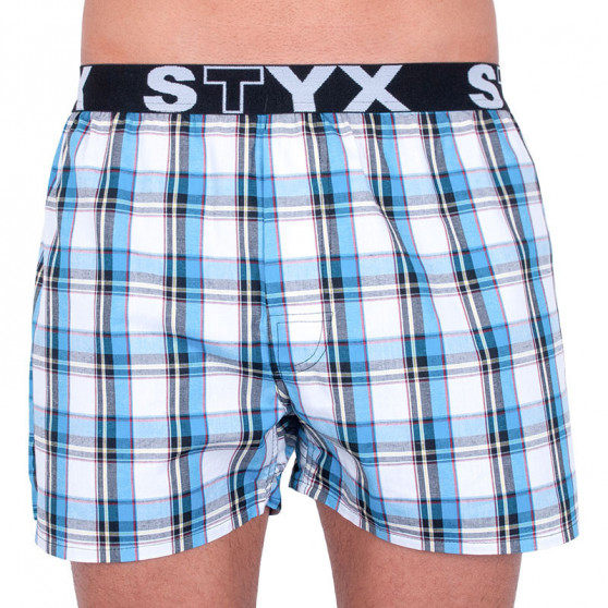 3PACK Boxershorts för herrar Styx sport elastisk flerfärgad (B7343536)