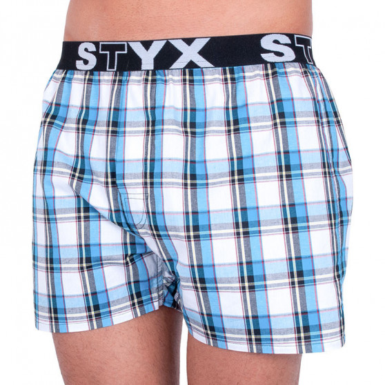 3PACK Boxershorts för herrar Styx sport elastisk flerfärgad (B7343536)