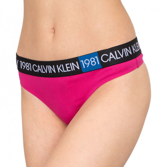 Stringtrosor för kvinnor Calvin Klein rosa (QF5448E-8ZK)