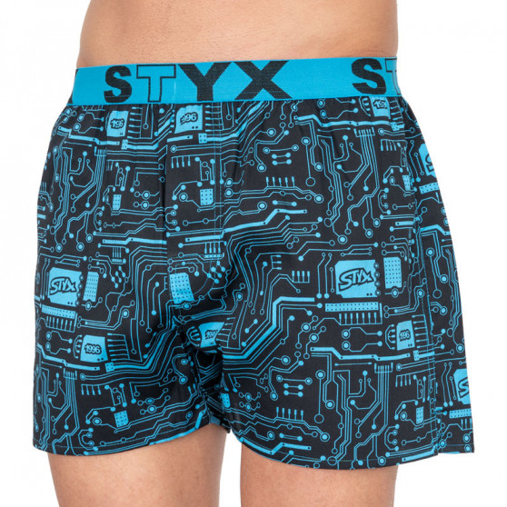 Herr shorts Styx konst sport gummi tee (B857)