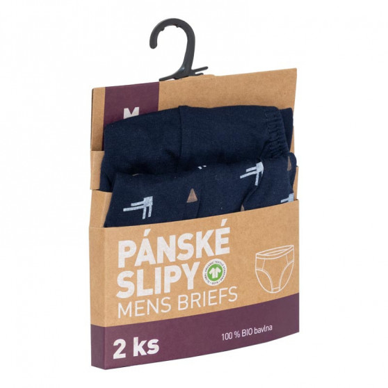 2PACK Kalsonger för män Molvy blå (KP-072-SBU)