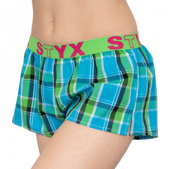 Damshorts Styx sport elastisk flerfärgad (T640)