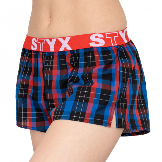 Damshorts Styx sport elastisk flerfärgad (T511)