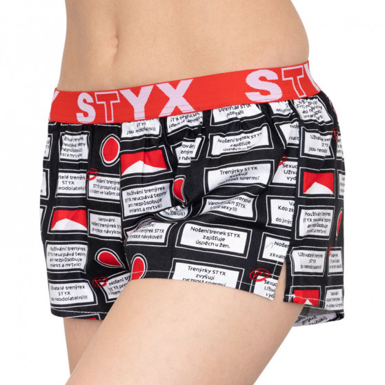 Damshorts Styx art sports gummi varning (T553)