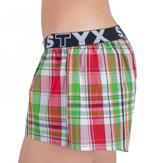 Damshorts Styx sport elastisk flerfärgad (T626)