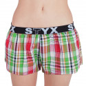 Damshorts Styx sport elastisk flerfärgad (T626)