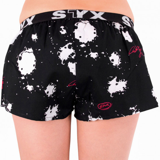 Damshorts Styx konst sport gummi stänk (T653)