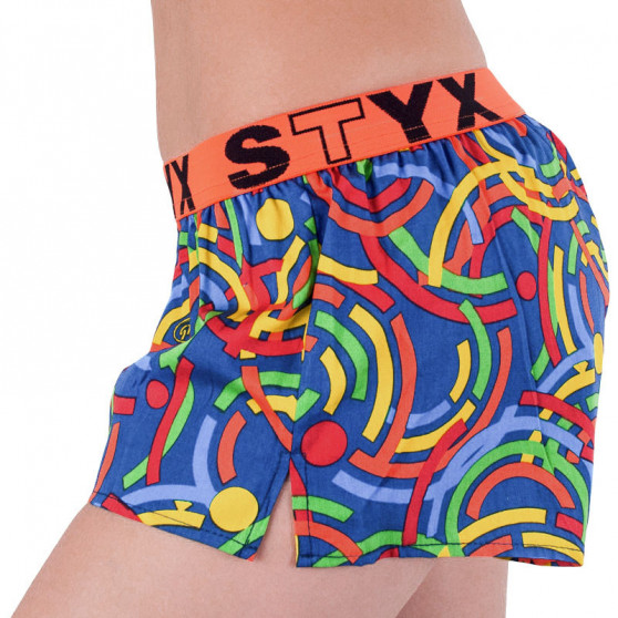 Damshorts Styx art sports rubber flerfärgad (T659)